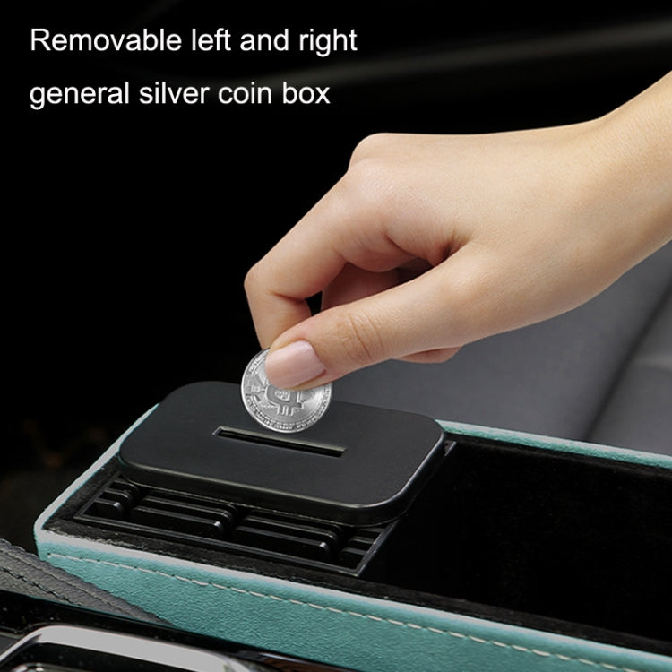 Luxurious Faux Fur Car Seat Organiser with Cup Holder and Coin Storage