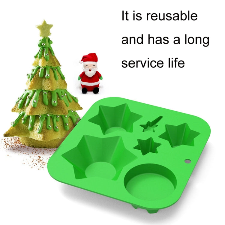 FF2569 Christmas Simulation Christmas Tree Mold Cake Mold Baking Tool, Style: