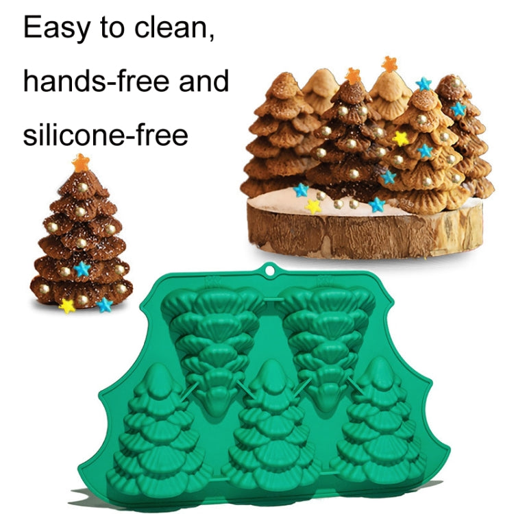 FF2569 Christmas Simulation Christmas Tree Mold Cake Mold Baking Tool, Style: