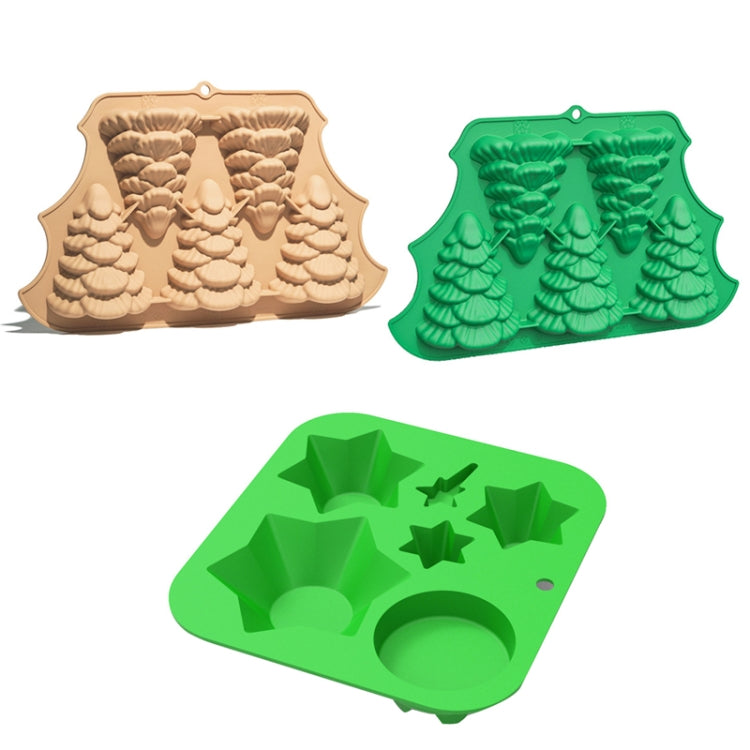 FF2569 Christmas Simulation Christmas Tree Mold Cake Mold Baking Tool, Style: