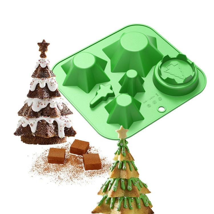 FF2569 Christmas Simulation Christmas Tree Mold Cake Mold Baking Tool, Style: