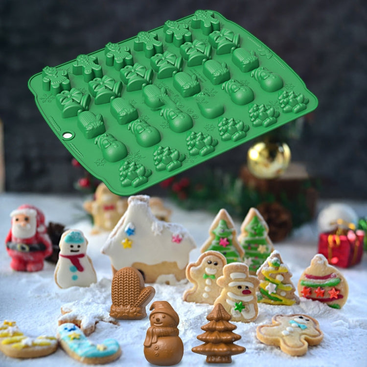 Christmas Supplies Drop Glue Mold Cake Barbecue Baking Tool, Color:
