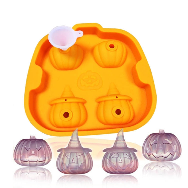 W1532 Pumpkin Ice Cream Silicone Ice Grid Mold Chocolate Whiskey Ice Cubes Ice Hockey