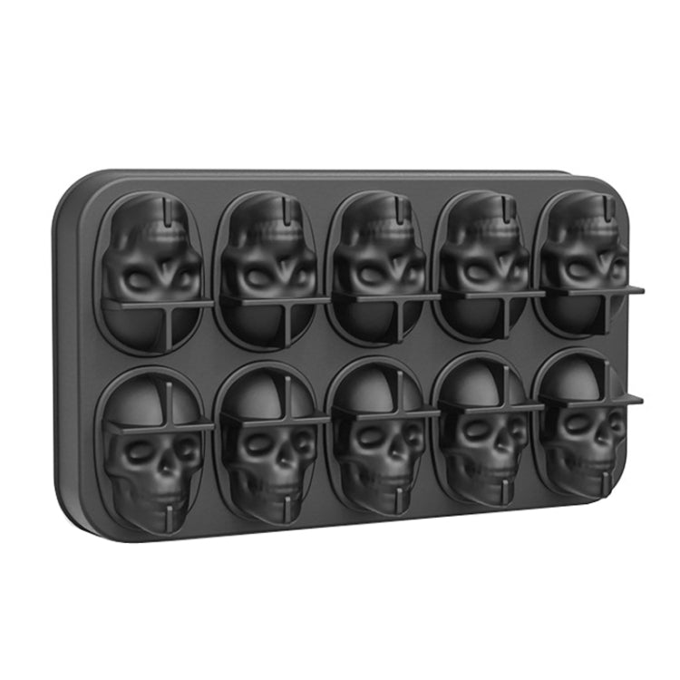 FL1225DD Silicone Barbecue Bakery Mold Skull Birthday Cake Baking Mold, Style: