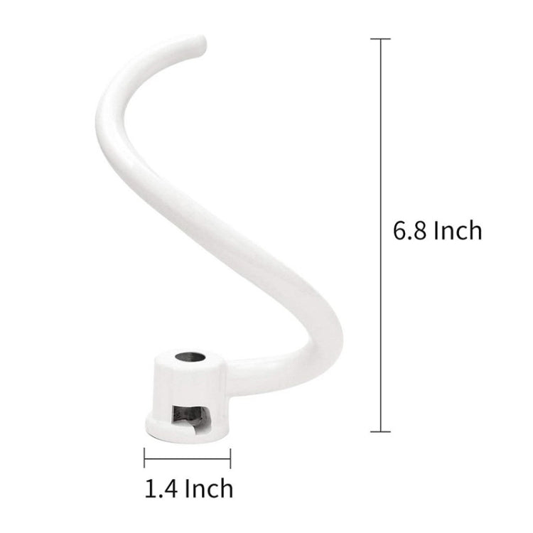 For KitchenAid 6QT Stand Lifting Mixer Bowl Spiral Coating Metal Dough Hook