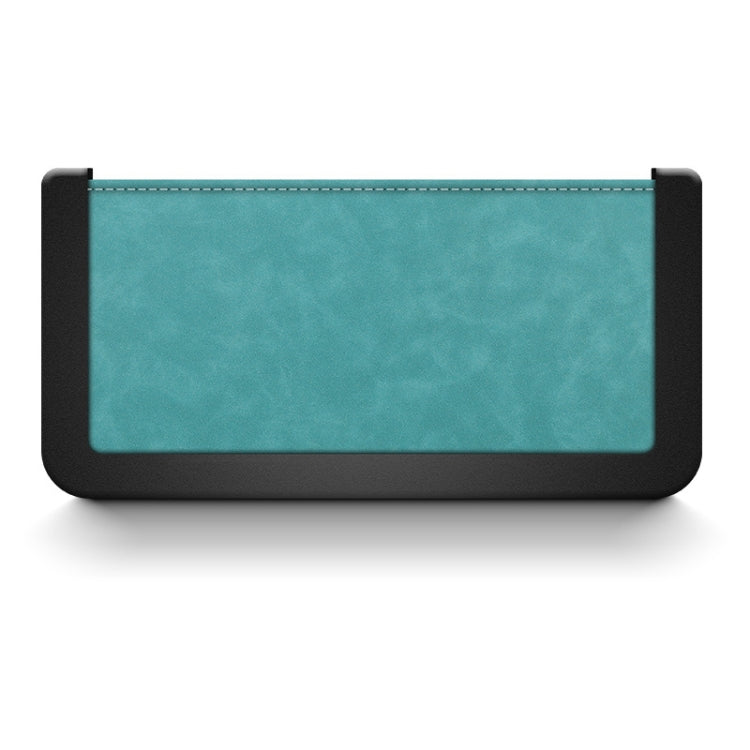 Luxury Self-Adhesive Car Storage Box with Soft Leather Finish and Cable Access