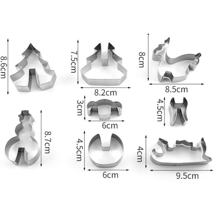 Stainless Steel 3D Stereo Cookie Mold Christmas Cookie Baking Appliance