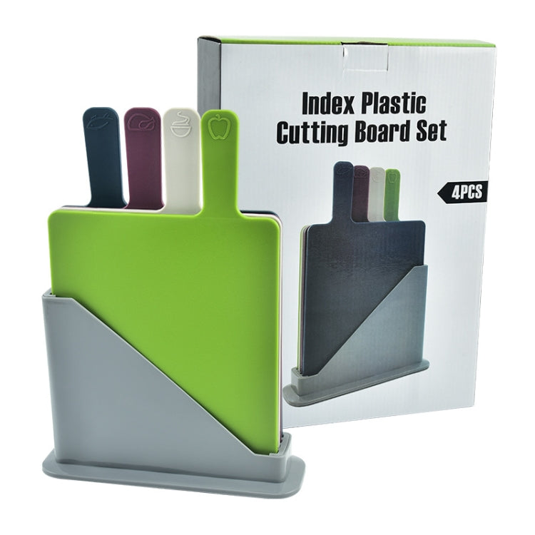 4 PCS/Set Multifunction Classified Plastic Cutting Board Set