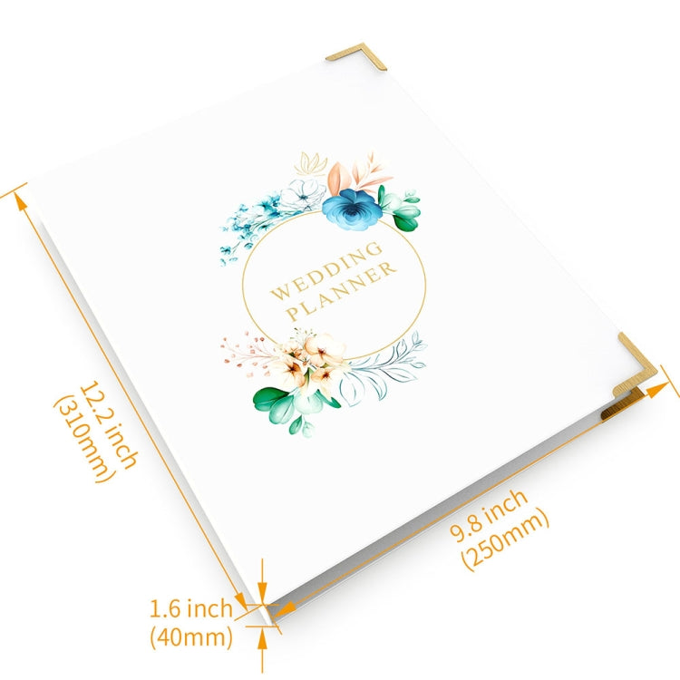 Hardcover Wedding Planner + Stickers + Clips Set Wedding Planning Materials