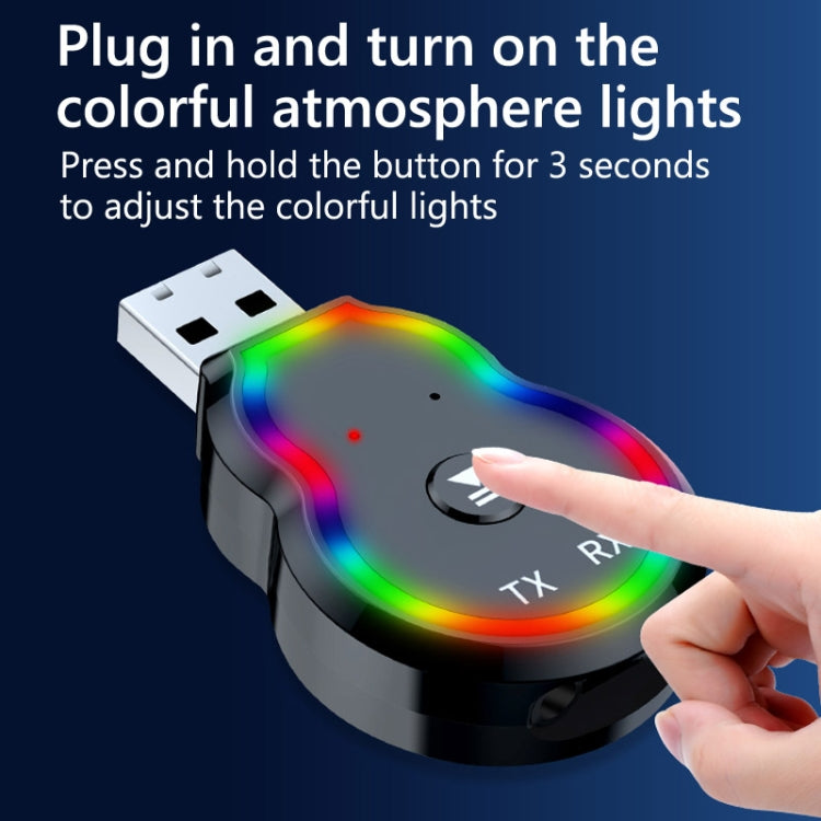 Q2 2 in 1 Bluetooth Receiver Car Audio Adapter, Q2