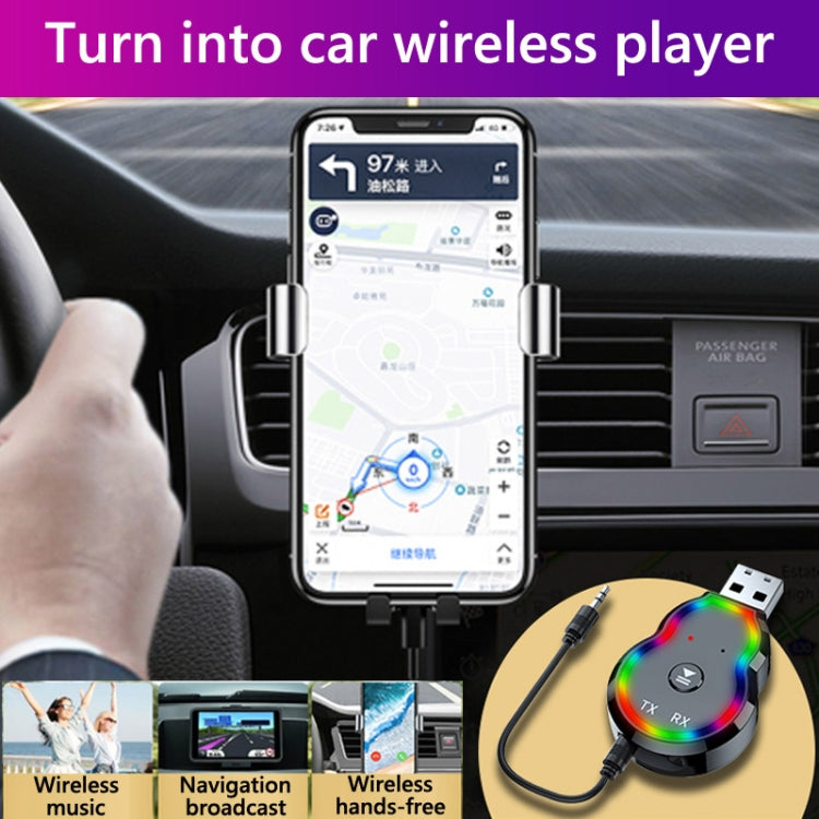 Q2 2 in 1 Bluetooth Receiver Car Audio Adapter, Q2