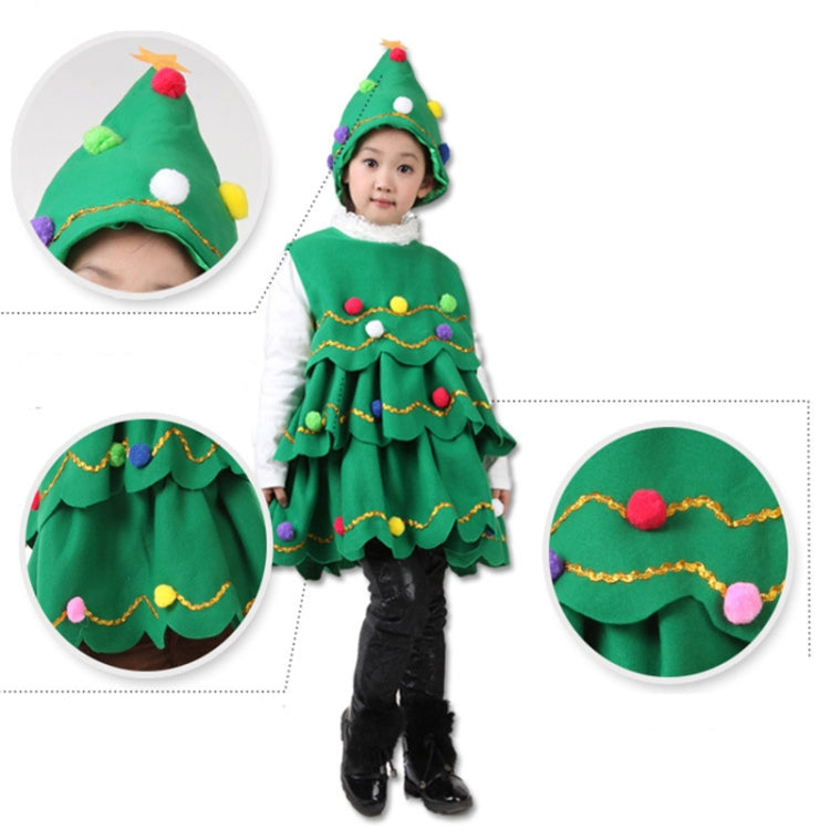 Girls Christmas Dress Christmas Tree Performance Dance Clothes
