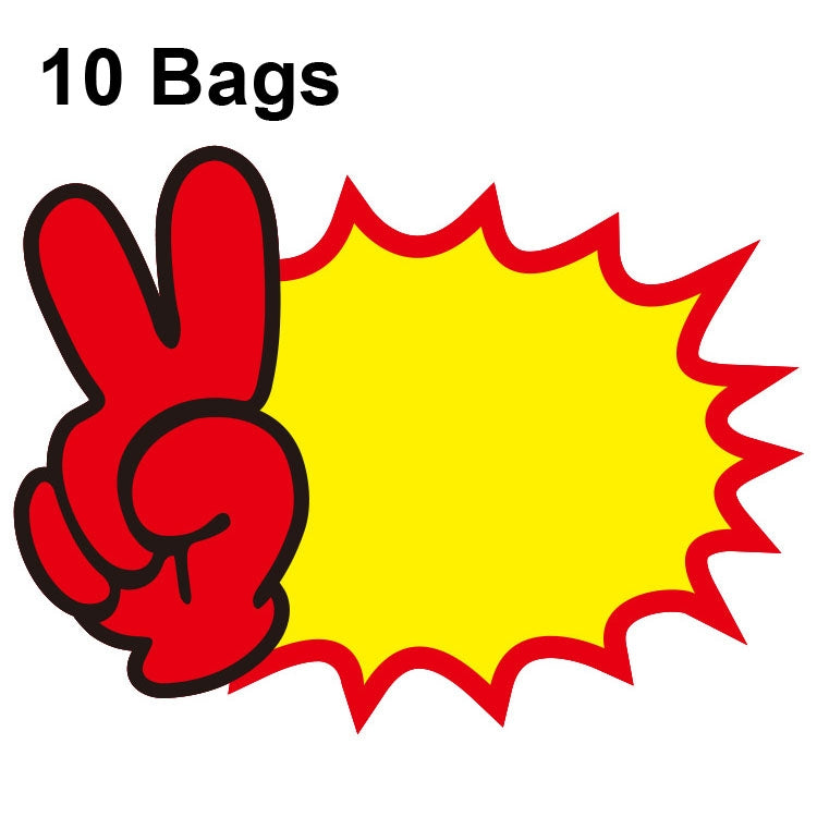 10 bags 25x19cm Explosion Sticker Product Price Tag Supermarket Price Label