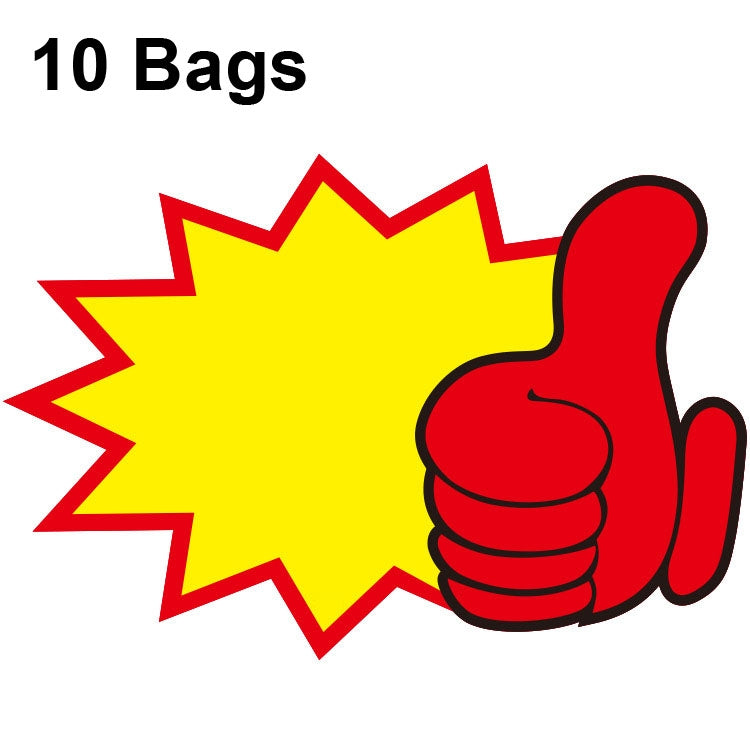 10 bags 25x19cm Explosion Sticker Product Price Tag Supermarket Price Label