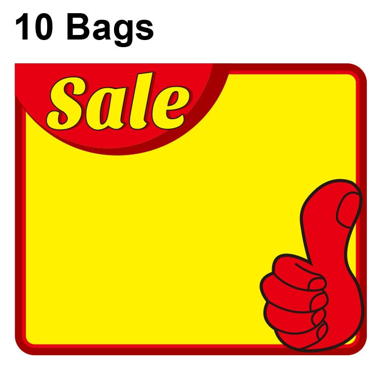 10 bags 9x7cm Explosion Sticker Product Price Tag Supermarket Price Label
