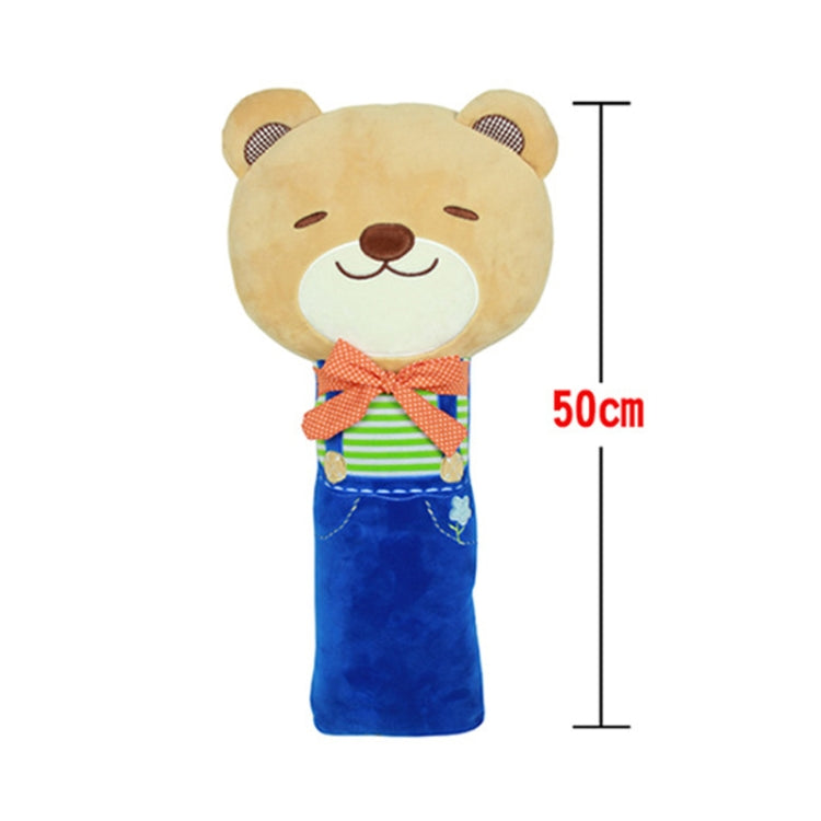 Adorable 50cm Plush Cartoon Car Seat Belt Comforter for Kids