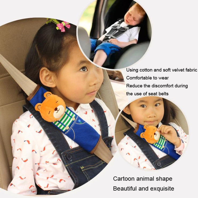 Cute & Comfy Kids' Car Seat Belt Cover with Cartoon Design