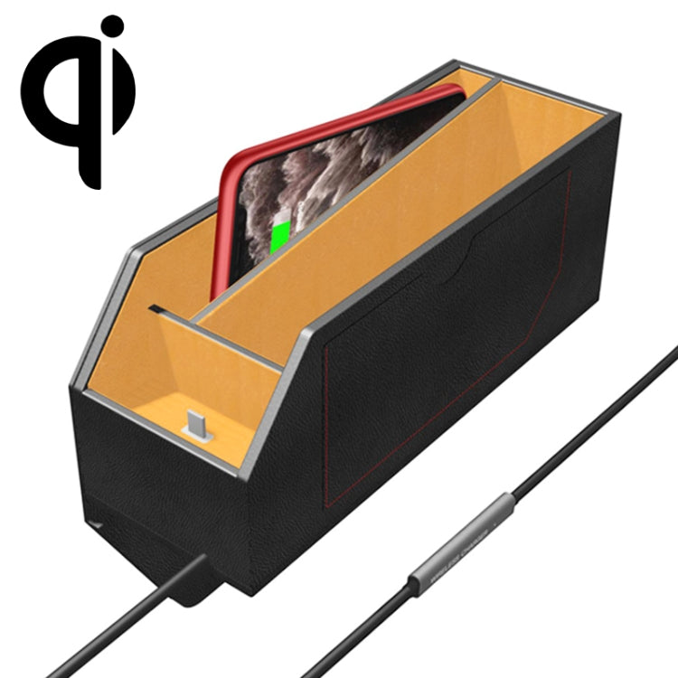 Q9 Dual-Function Car Organiser with Wireless Charging Capability
