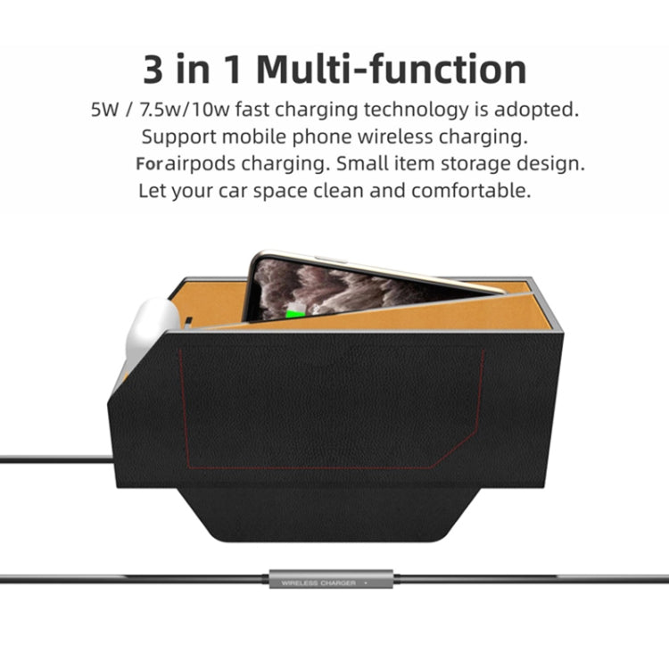 Q9 Dual-Function Car Organiser with Wireless Charging Capability