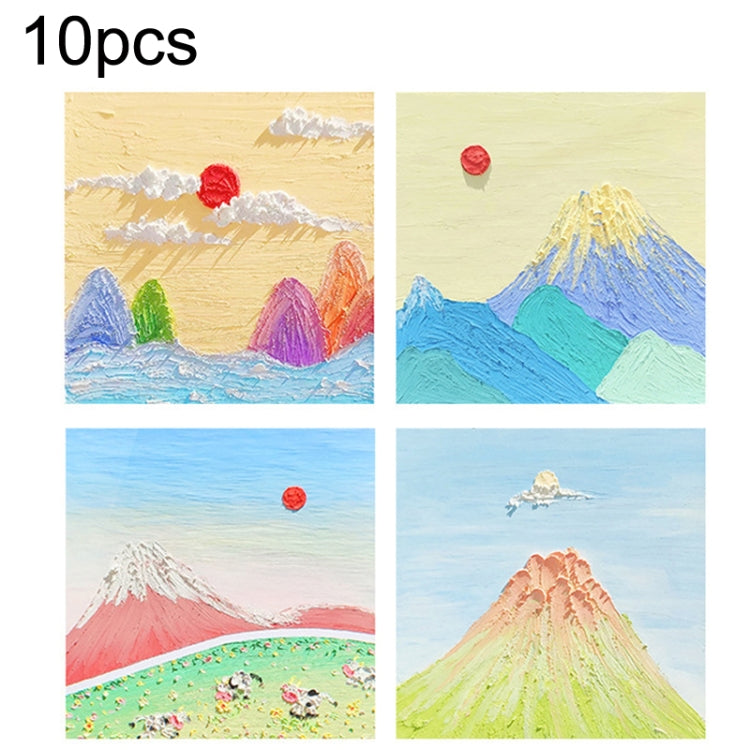 H034 10pcs Tear-off Memo Pad Message Memo Handbook Decorative Stickers