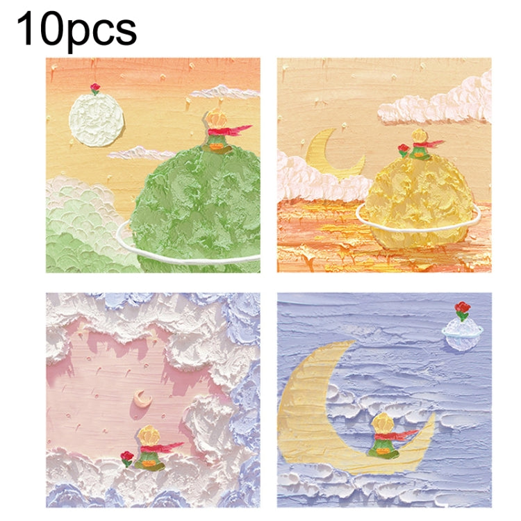 H034 10pcs Tear-off Memo Pad Message Memo Handbook Decorative Stickers