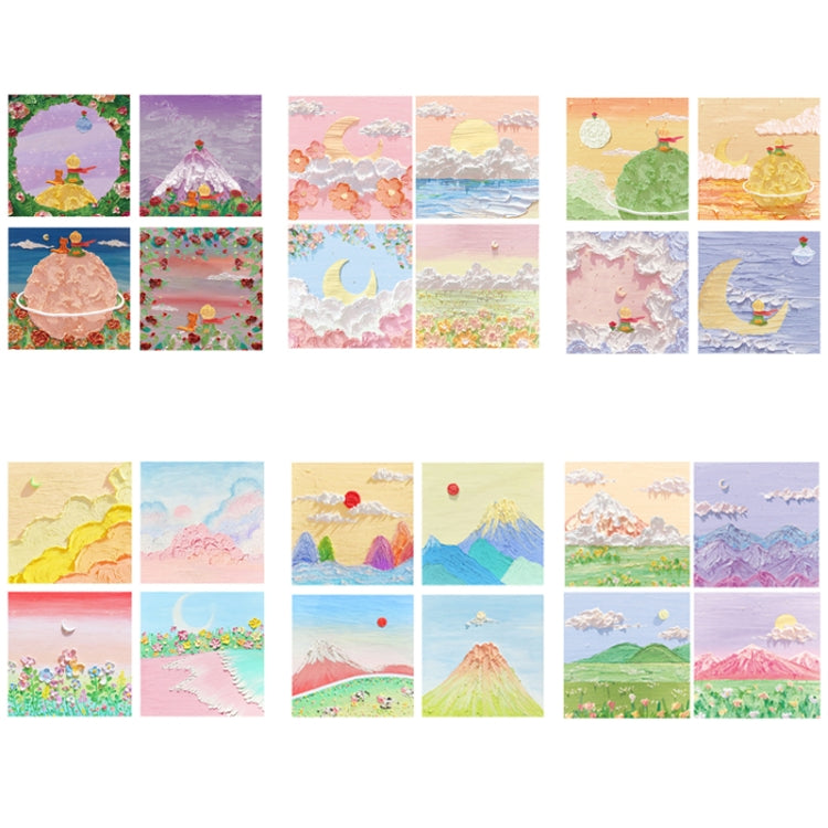 H034 10pcs Tear-off Memo Pad Message Memo Handbook Decorative Stickers
