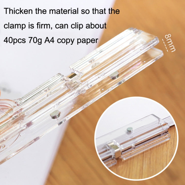 MOYL Y893-01 Student Large Capacity Transparent Magnetic Document Test Paper Data Storage Folder