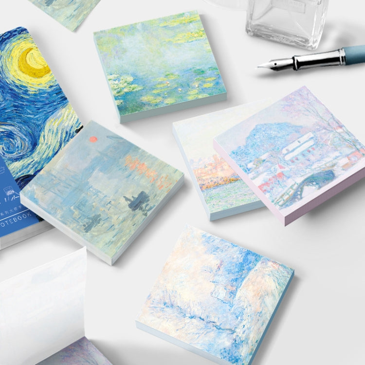 Vintage Painting Series Non-sticky Note Book Handbook Material Paper