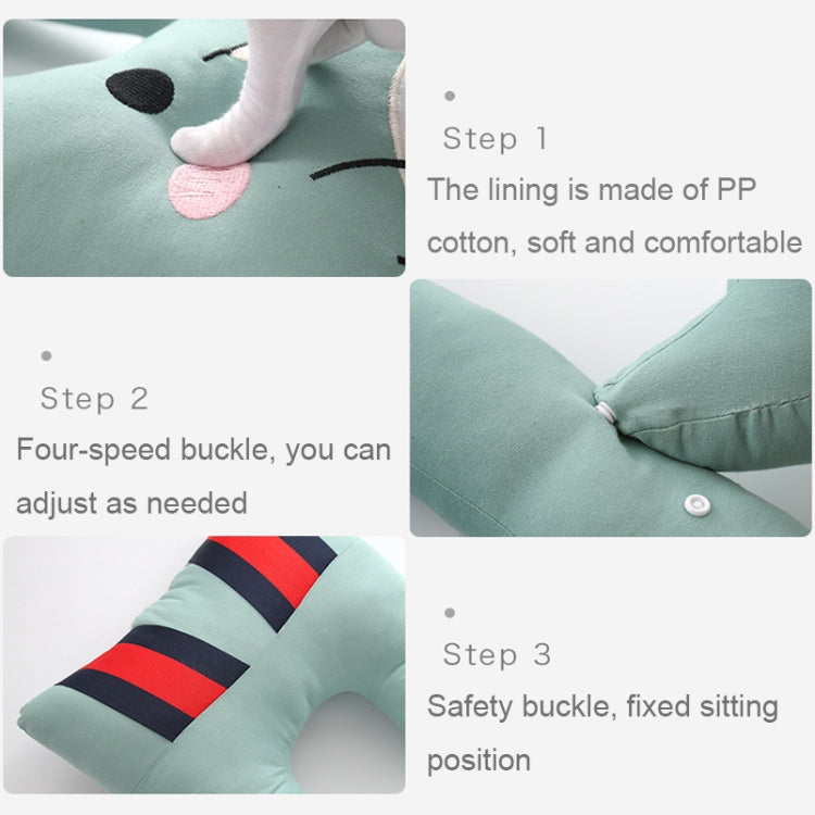 Cartoon Adjustable Kids' Car Sleep Safety Belt with U-shaped Neck Cushion