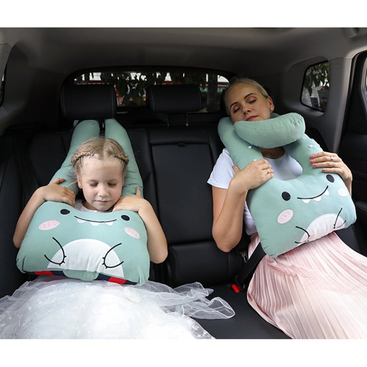 Cartoon Adjustable Kids' Car Sleep Safety Belt with U-shaped Neck Cushion
