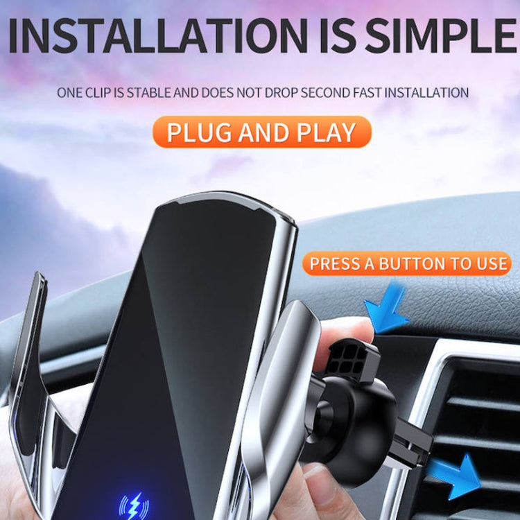 Smart Infrared Magnetic Wireless Car Charger & Phone Holder with Multi-Connector Options