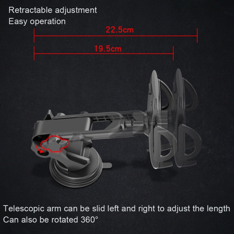 Yesido C111 Adjustable 360° Rotating Telescopic Car Phone Holder