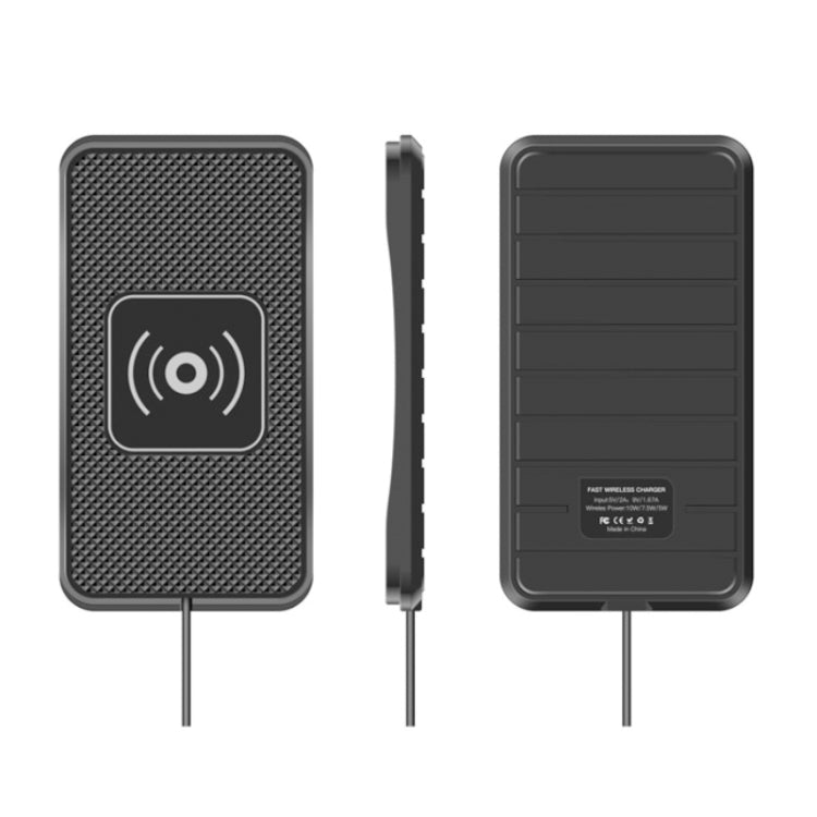 C3 15W Qi Wireless Car Charger Pad with Anti-Slip Base