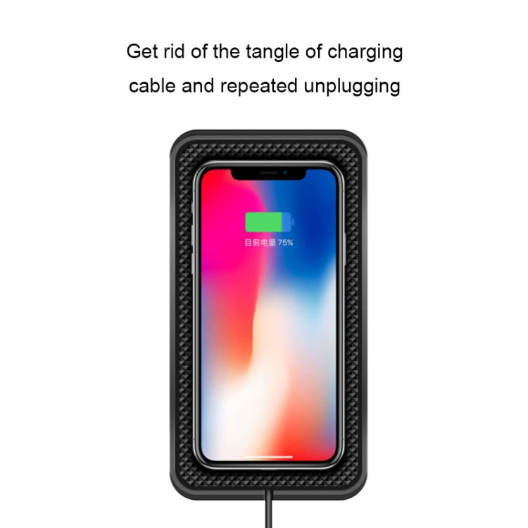 C3 15W Qi Wireless Car Charger Pad with Anti-Slip Base