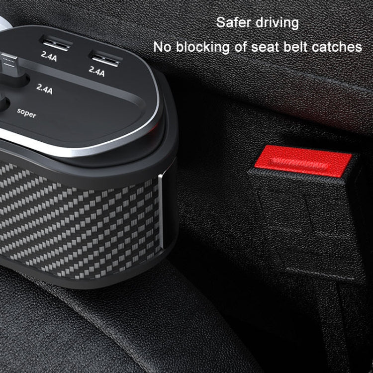 Versatile Auto Seat Organiser with Multifunctional Charger and Wireless Charging Capability