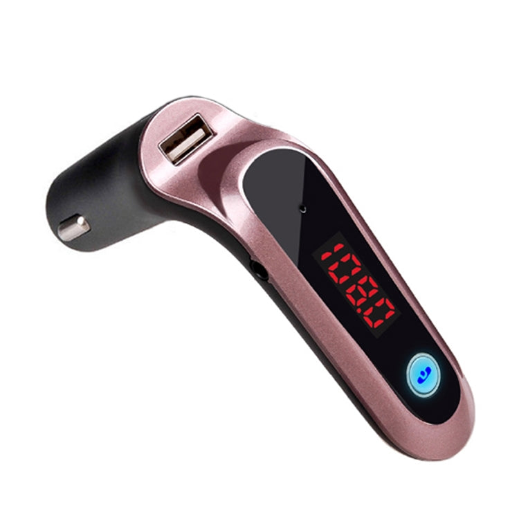 S7 Smart Digital Display Music Player Calling Car Charger, S7 Black, S7 Silver, S7 Gold, S7 Rose Gold