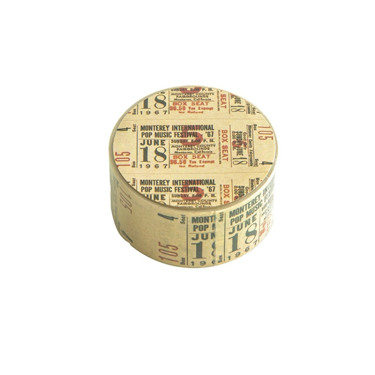 Retro Washi Tape for Journal Scrapbooking Diary Planners, Color: Newspaper Material
