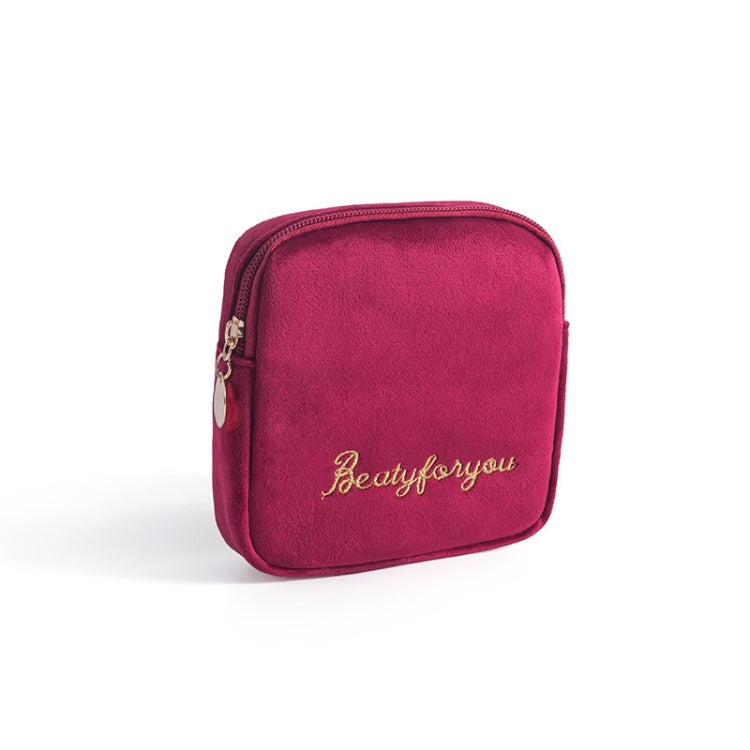 Plush Cloth Sanitary Napkin Storage Bag Sanitary Pad Storage Bag
