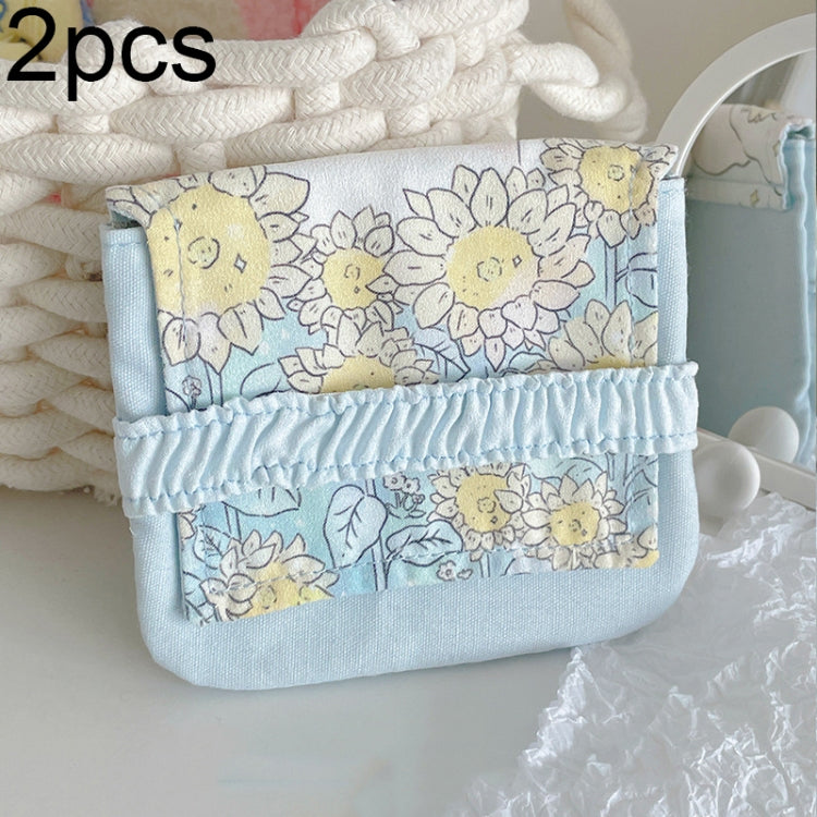 BD0443 2pcs Cartoon Pattern Large Capacity Sanitary Storage Bags
