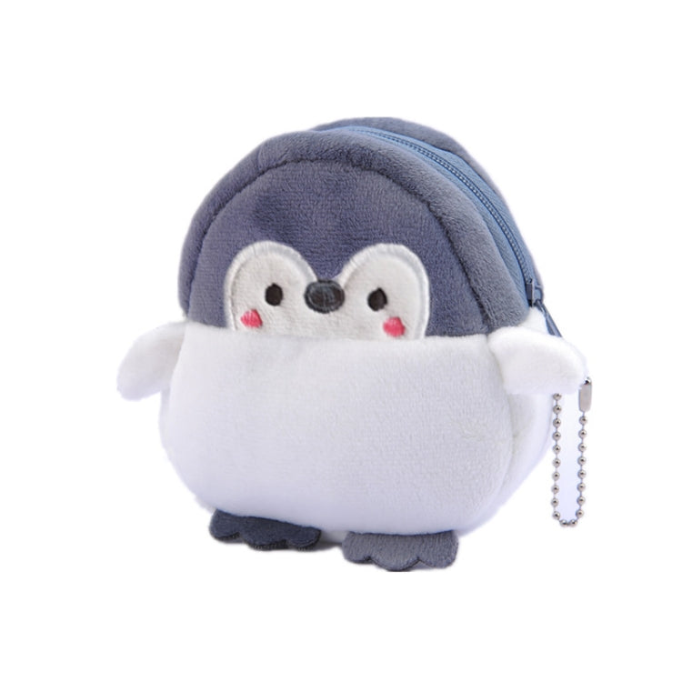 2pcs Cute Little Penguin Coin Purse Lipstick Data Cable Bag