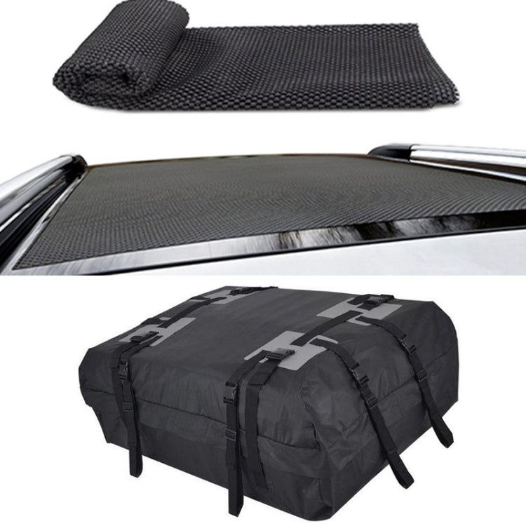 15 Cubic Foot Car Universal Rainproof Roof Luggage Outdoor Camper Roof Bag + Non-slip Mat