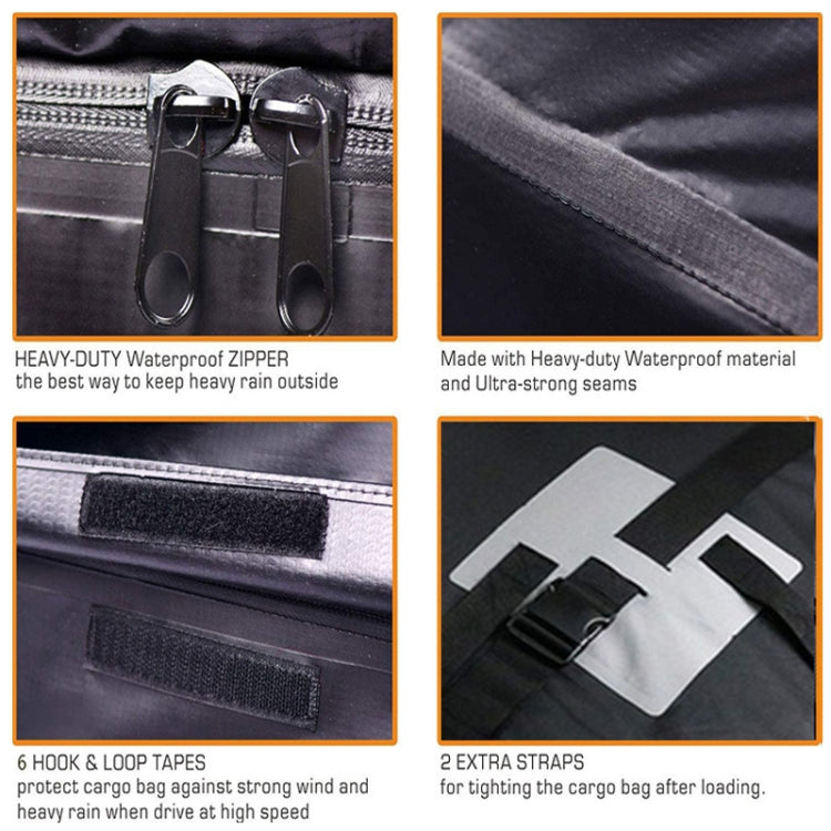 15 Cubic Foot Car Universal Rainproof Roof Luggage Outdoor Camper Roof Bag + Non-slip Mat