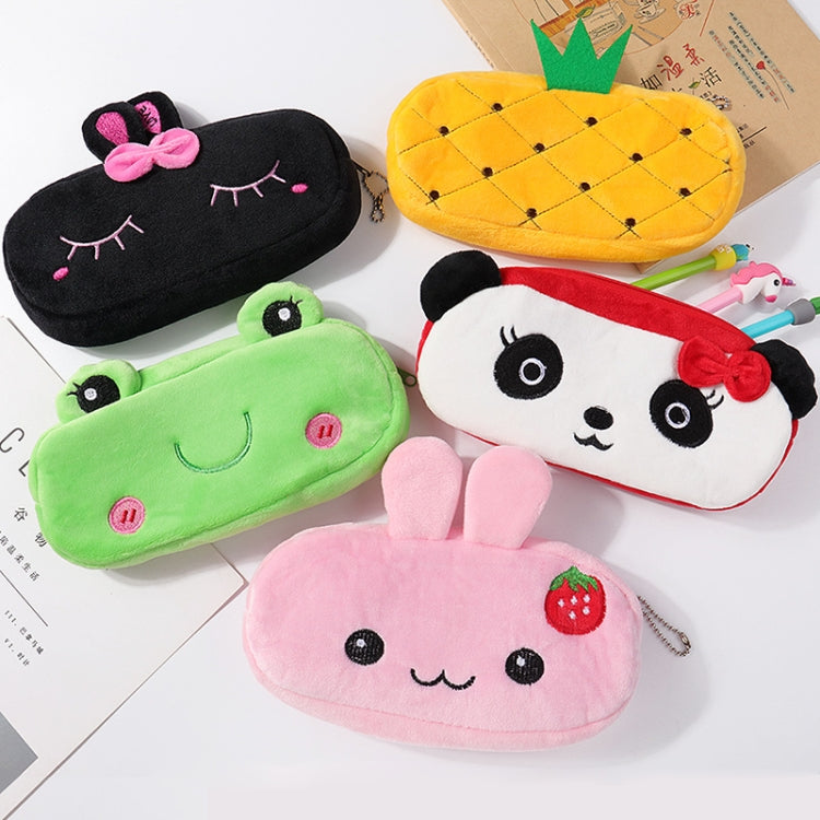 3pcs Children Cute Animal Plush Pencil Bag Stationery Storage Bag