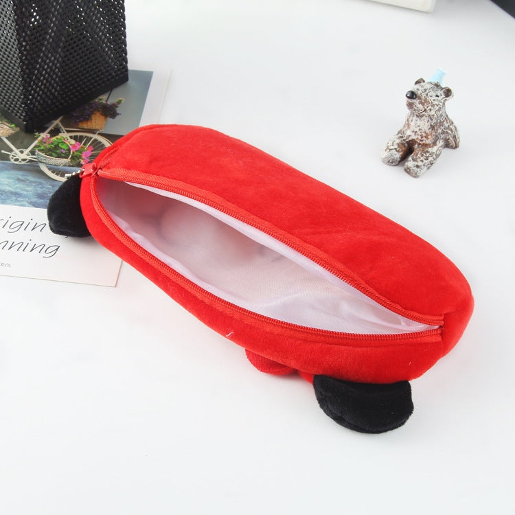 3pcs Children Cute Animal Plush Pencil Bag Stationery Storage Bag