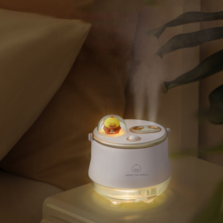 Icarerfamily F08 Cartoon Desktop Double Spray Humidifier with Night Light, Spec: