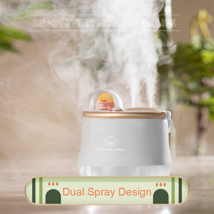 Icarerfamily F08 Cartoon Desktop Double Spray Humidifier with Night Light, Spec:
