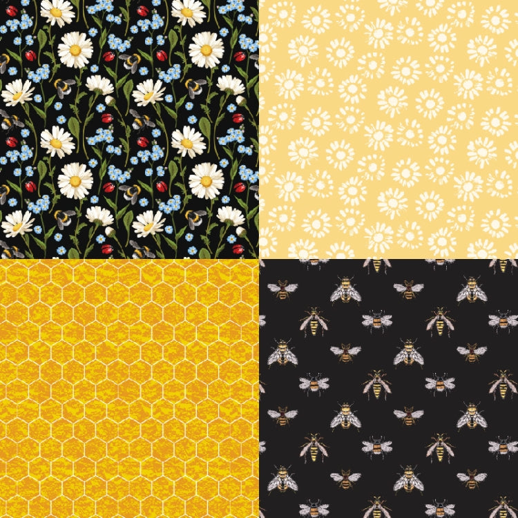 2sets  24 Sheets Bee Honey Scrapbooking Background Paper Art Handmade Crafts
