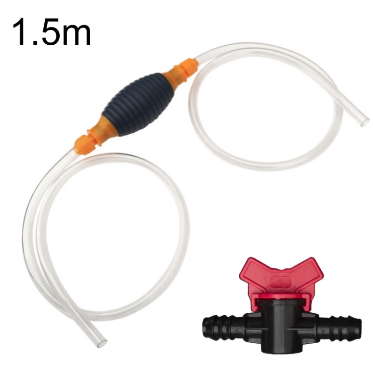 2pcs Manual Gasoline Oil Sucker Water Deflector, 1m, 1.5m, 2m, 3m, 4m, 1m+Flow Valve, 1.5m+Flow Valve, 2m+Flow Valve, 3m+Flow Valve