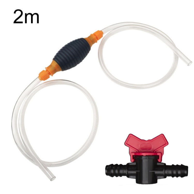 2pcs Manual Gasoline Oil Sucker Water Deflector, 1m, 1.5m, 2m, 3m, 4m, 1m+Flow Valve, 1.5m+Flow Valve, 2m+Flow Valve, 3m+Flow Valve