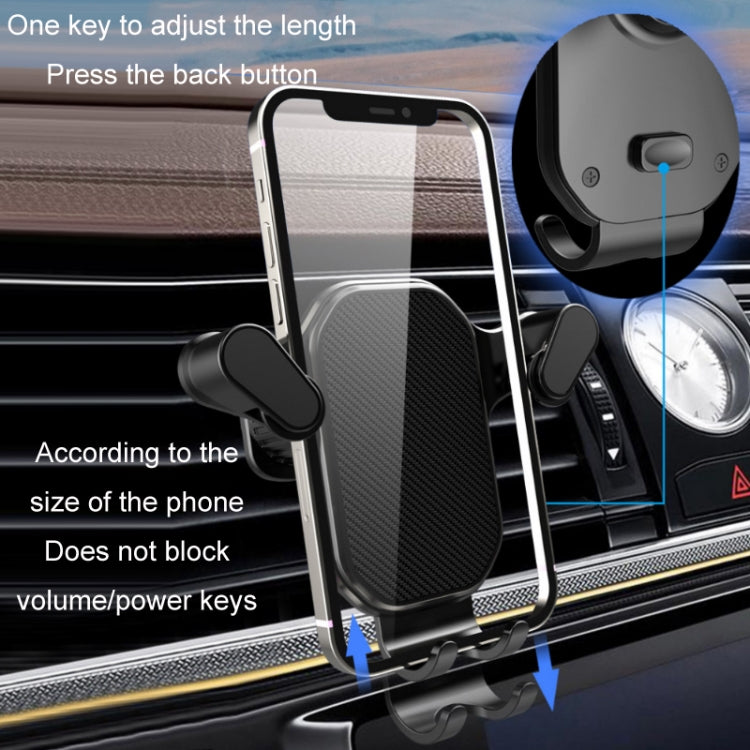 Versatile Car Air Vent Mobile Phone Holder with Adjustable Hook